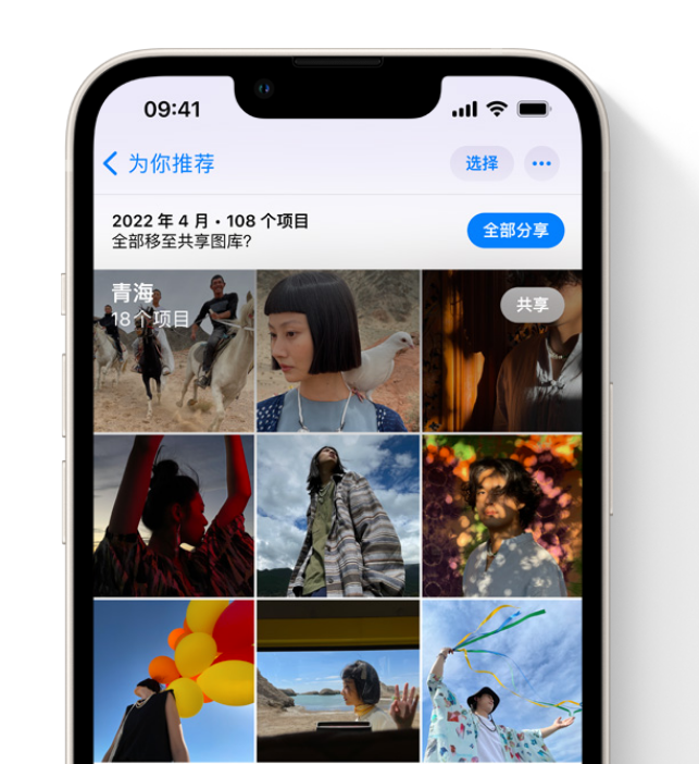 平山苹果维修网点分享在 iPhone 上使用共享图库 